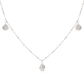 שרשרת כסף סטרלינג ותליונים בצורת צדפים 03P599